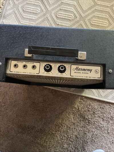 Harmony 1964 Model H400A 2tubes Glow Middle Don??t It??s An 8 Pin Tube ? As Is