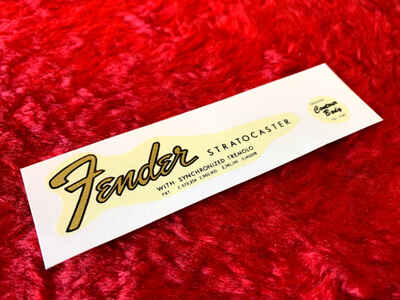 Fender Stratocaster mid 60s 4 Patent Number Transition Style Waterslide Decal