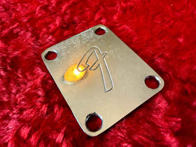 Original Vintage 1976 Fender 4 hole F Neck Plate Fits Telecaster Precision Bass