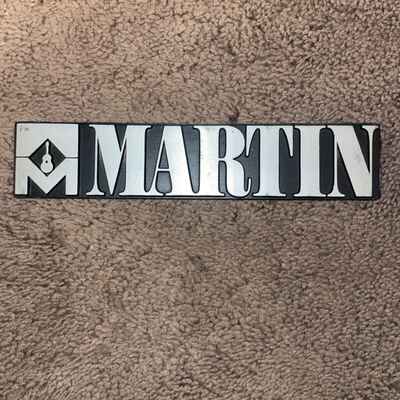 Vintage martin guitar aluminum plate, Logo Name Plate Badge For Guitar Case