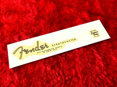 1961 1962 Fender Stratocaster Spaghetti 2 patent number Waterslide Decal Strat