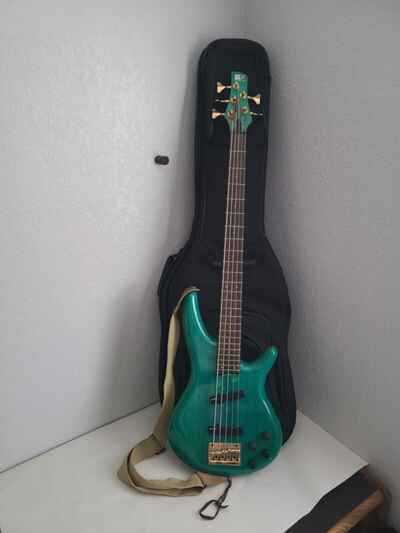 Ibanez 5-string  Bass Guitar Vintage 92-93 Made in Japan With Road Runner Case