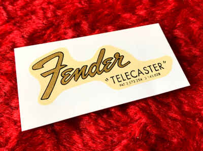 Fender Telecaster Transition Pat number Waterslide Decal Tele