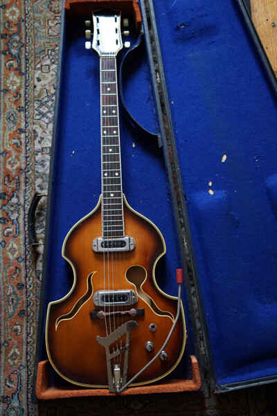 Migma Violin Guitar 1965 H. Todt massiv Markneukirchen mit Koffer vintage