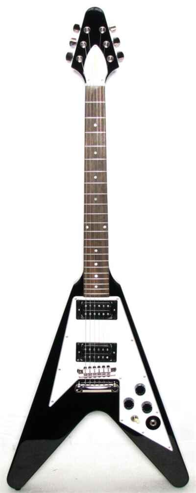 Epiphone Kirk Hammett 1979 Flying V Guitar Ebony with Case