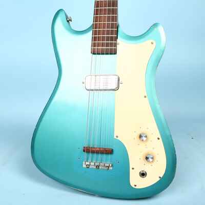 1960s Silvertone (Kay) 1413L Turquoise Green Vintage Electric Guitar