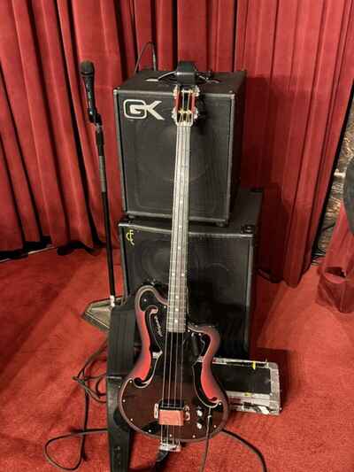 1967 Ampeg AEB-1 Scroll  Bass Guitar