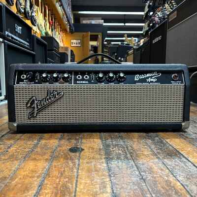 Fender Black Panel Bassman 2-Channel 50-Watt Guitar Amp Head 1966 w / Carls Mods