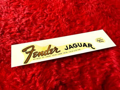 1965-67 Fender Jaguar Logo CBS Waterslide Decal Ephemera