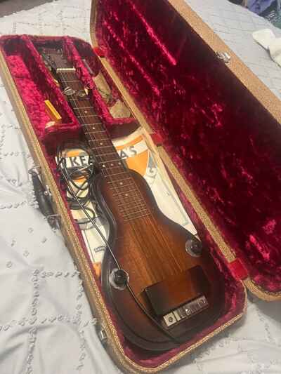 KAY late30s / early40s HAWAIIAN LAP STEEL guitar w / Geib case.