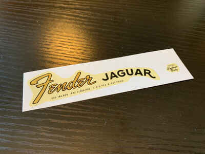 1962-1964 Fender Jaguar Logo Pre CBS Decal Ephemera