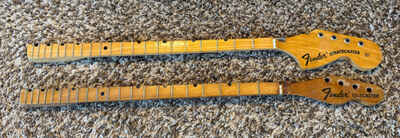 1972 Fender Stratocaster & Telecaster Dealer Demonstration Display Necks CBS