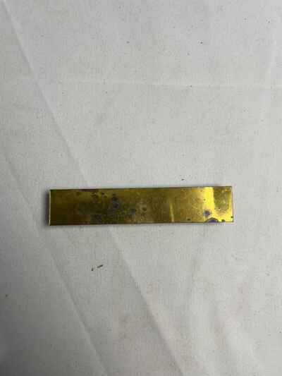 Vintage 1960??s Fender Jazz Brass Shield Plate With Rubber Pickup Mount