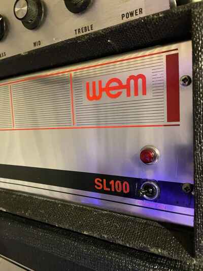 Vintage 1960s Wem SL100 Amp  /  Guitar Amp