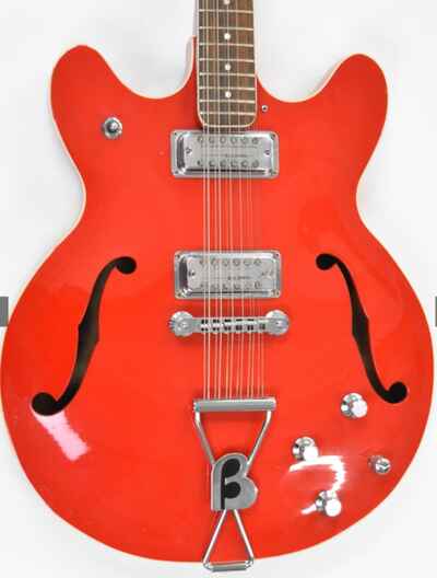 1968 Baldwin  /  Burns 700 series twelve string electric guitar in Fiesta red