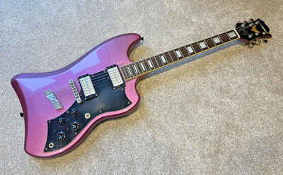 Guild DeArmond Jetstar Tyrian Purple Electric Guitar - has some damage to Body