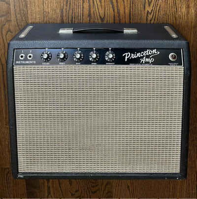 1964 Fender "No Logo" Princeton - BlackPanel Pre- CBS (CLEAN!) AA964