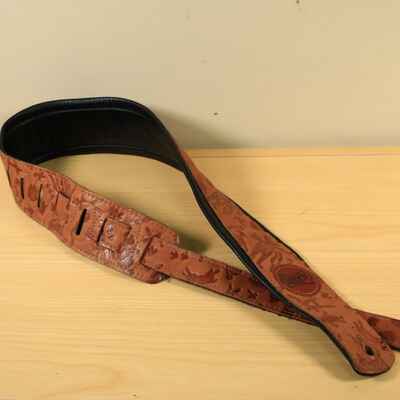 Levys Southwestern Western Animal Leather Guitar Strap 3"