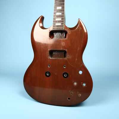 1972 Gibson SG Standard Body & Neck Husk Walnut Brown Vintage Small Pickguard