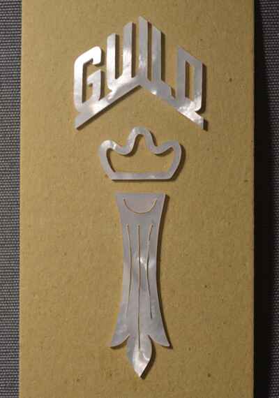 Guild Guitar Logo Mother of Pearl Inlay Material