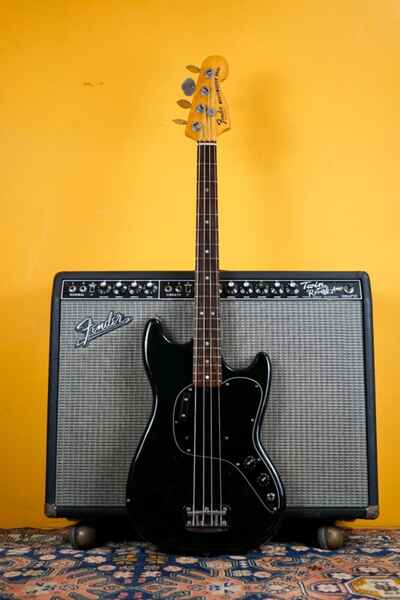 1978 Fender USA Musicmaster Vintage Bass Guitar - Black