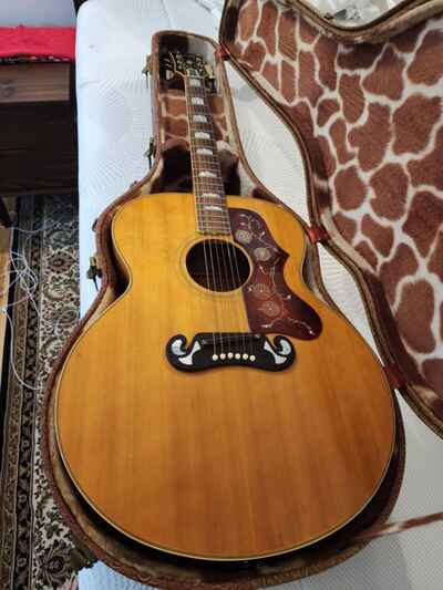 Case Queen! 1966 Gibson J-200 Natural Acoustic Jumbo Guitar + OHSC