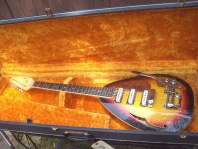 VOX MARK VI WITH MINT CASE Electric Teardrop Guitar 1960