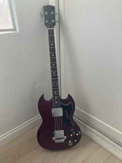 Vintage 70s Lawsuit MIJ Japan SG EB-3, EB-0 Bass  /  Unbranded Short scale Greco