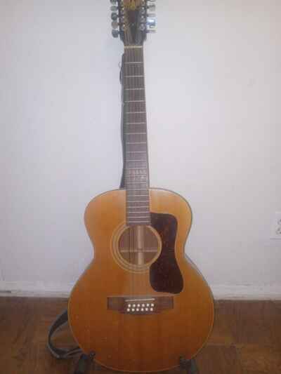 Vintage 1970s Guild F112 12 String Acoustic Guitar