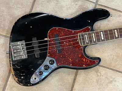 1972 Fender Jazz Bass Black Rosewood Fingerboard EMGs Baddass Bridge