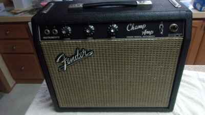 About Mint Vintage 1966 Fender Blackface Champ Combo Amp / All Orig /  Just Serviced