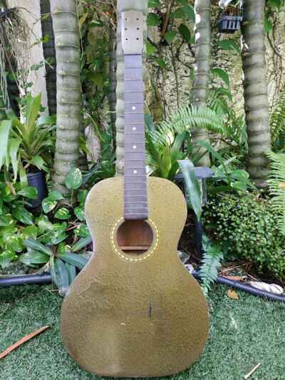 1935 Oscar Schmidt Stella husk luthier project vintage parlor