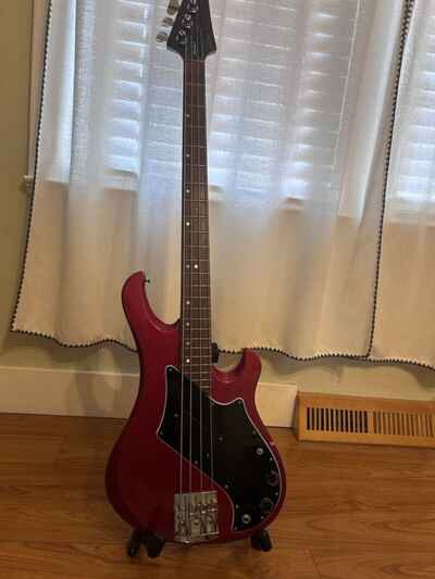 Vintage 1981 Gibson Victory Bass in original red finish