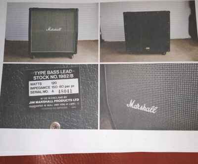 Vintage Marshall 4x12 Cabinet Beautiful Condition JMP