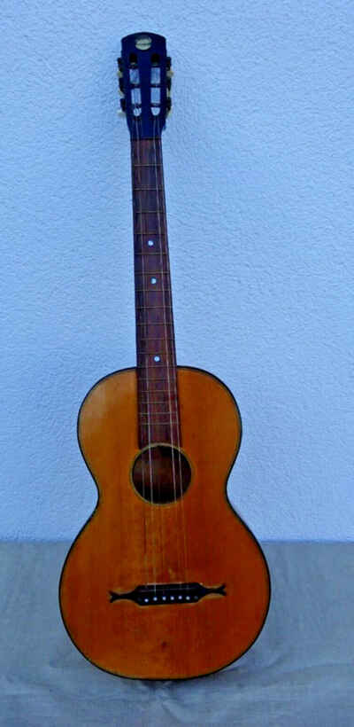 Alte Gitarre Wandergitarre Alb. Vogt Nachf. Frankfurt ca. 93 cm