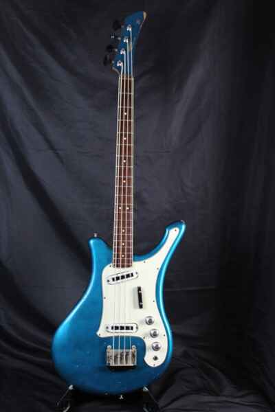 Yamaha SB-5a Vintage 1968 Candy Blue Electric Bass 31 5 Scale Rare MADE IN JAPAN