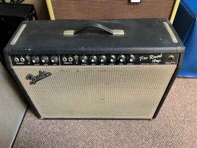 1966 Fender Pro Reverb  Blackface Combo Amp Blackface