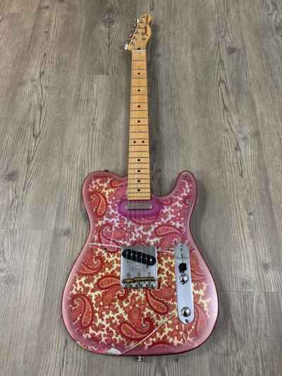 1968 relic paisley telecaster electric guitar vintage all set up great