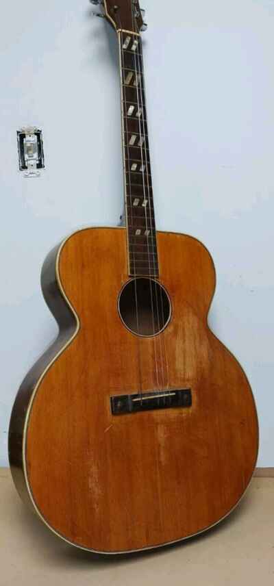 Vtg Kay Jumbo Guitar Acoustic 1950s K22 6625 For Good Project!