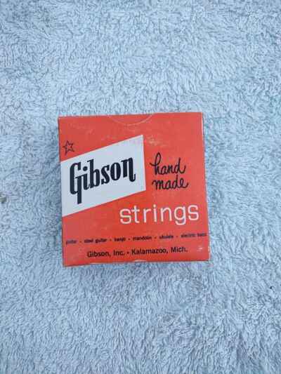 VTG GIBSON BRONZE GUITAR STRINGS E OR 6TH WOUND HAND MADE 1 SET 1950s NO 138