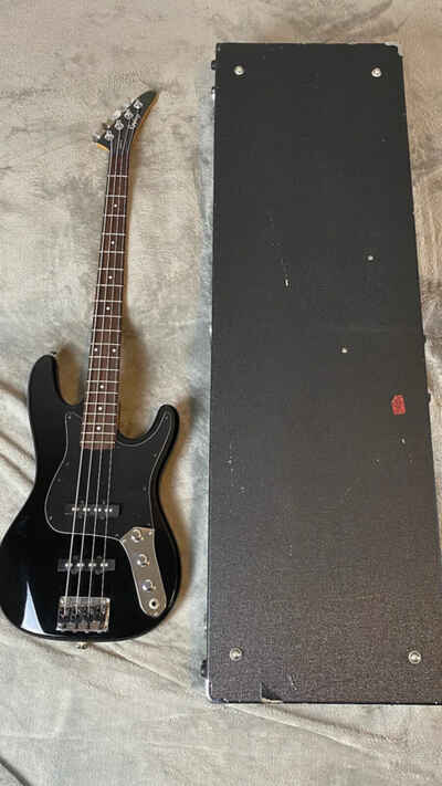 Epiphone Rock Bass 1980s - Ebony with case - Hockey Stick Made in Korea