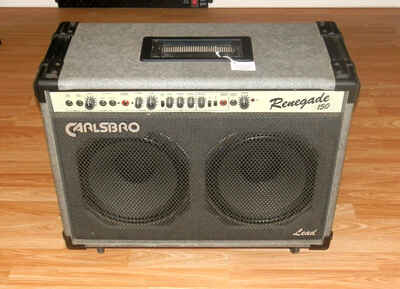 Vintage 80s Carlsbro  Renegade 150 Guitar Amplifier  2 x 12 Combo Excellent.