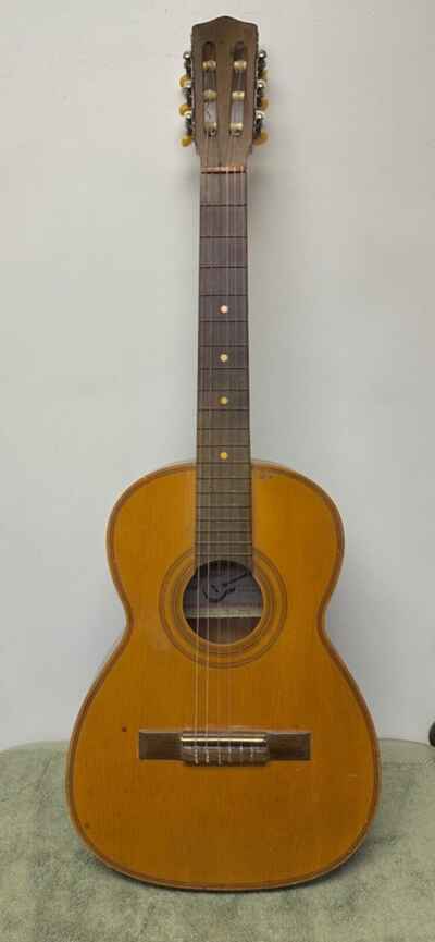 Rare 1965 Giannini Model No. 2 handmade classical guitar made in Brazil