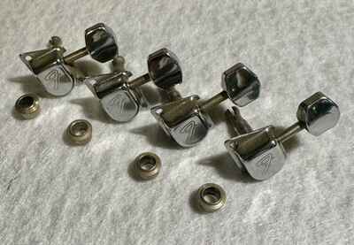 Vintage Fender ??F?? Tuners For Fender Strat / Tele - Lot Of 4.