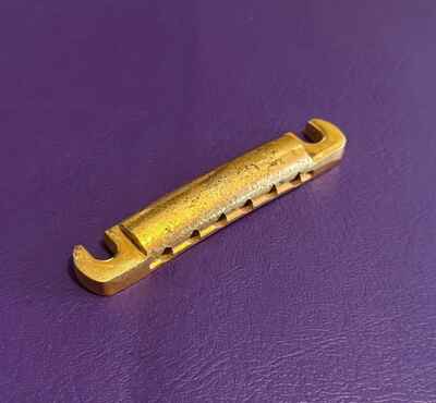 Vintage 1970s Gibson Tailpiece Nashville Les Paul SG Custom Gold Natural Relic