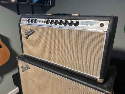 1969 Fender Bandmaster Reverb Amp with Cabinet