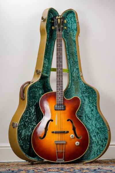 1964 Hofner Senator Electric Bass Guitar Sunburst with Original Selmer Hard Case