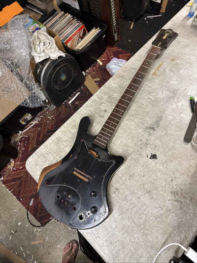 Vintage, 1978 Guild B-301 Bass Guitar Husk Luthier Build Project