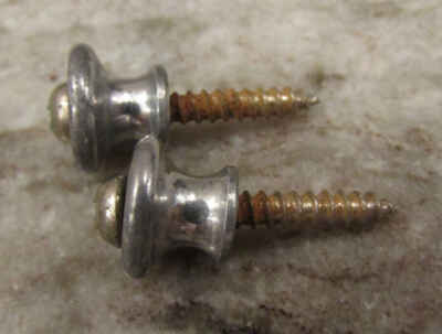 GIBSON 1975 MARAUDER STRAP BUTTONS - 1 PAIR with SCREWS