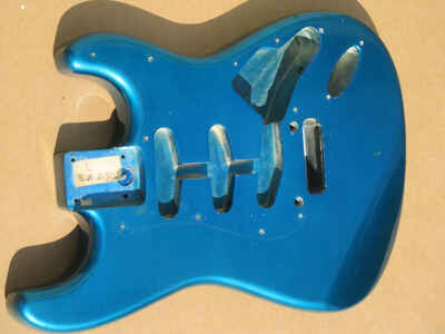 Vintage 1980s 85 Fender Japan ST 562 Stratocaster Guitar Body Lake Placid Blue